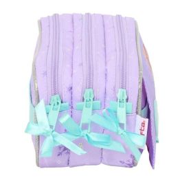 Portatodo Triple Frozen Spirit Lila 21,5 x 10 x 8 cm