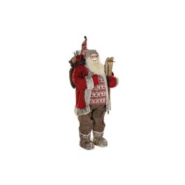 Adorno Navideño DKD Home Decor Papá Noel Rojo Gris PVC Madera 60 x 50 x 124 cm Precio: 183.50000053. SKU: B1CES4BYYF