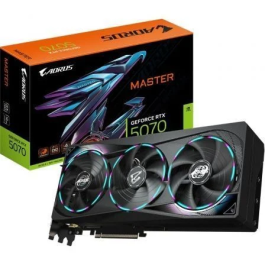 Gigabyte Tarjeta Gráfica AORUS GeForce RTX 5070 Master 12GB GDDR7 WINDFORCE RGB 4 años garantía Precio: 837.68999985. SKU: B12LTTJN75