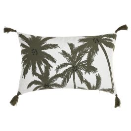 DKD Home Decor 2c25 Cojín Boho de Algodón Blanco y Verde 50 x 30 cm (2 Unidades) con Cremallera Precio: 19.94999963. SKU: B18Z256TY7