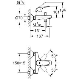 GROHE - Mezclador monomando de baño / ducha GROHE - Mezclador monomando de baño / ducha