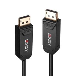 Lindy Cable DisplayPort 2.0 Fibra Óptica Híbrido 20m UHBR10 - Soporta 8K@60Hz/4K@144Hz para Instalaciones Profesionales