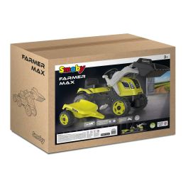 Smoby SMO3032167101327 Tractor de Pedales Farmer Max con Remolque y Pala - Verde