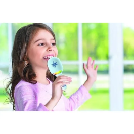 Lexibook Micrófono Karaoke Frozen Disney con Altavoz Bluetooth, Luces LED y Efectos de Voz para Niños