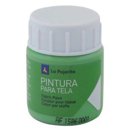 La Pajarita Pintura para tela verde primavera 25 ml. Efecto termofijante para fibras sintéticas y naturales. Fácil limpieza con agua. Precio: 2.59000016. SKU: B15R2TD9VS