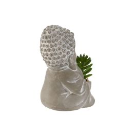 Planta Oriental DKD Home Decor Gris Verde 7 x 11 x 8.5 cm (3 Unidades)