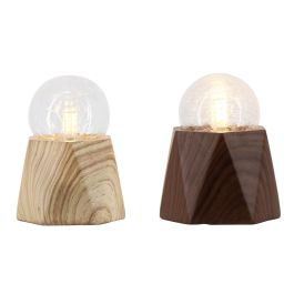 DKD Home Decor Lámpara de Sobremesa Urban de Cemento y Cristal para bombilla G9, 1 luz, 12x12x16 cm, Marrón/Marrón Oscuro (Pack 6 Unidades) Precio: 52.02516. SKU: B1GSRYVGWM