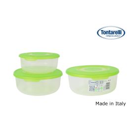Inde Set 3 Fiambreras Red con Tapas Verdes - 0.5L, 1L, 2L - Colección Family (20 Cajas) Precio: 44.5000006. SKU: B18NE4BTPZ