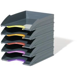 Durable Bandeja de Sobremesa de Plástico Reciclado Blue Angel Gris 255x55x330 mm, Pack de 5 Unidades Apilables Precio: 34.59000017. SKU: B17NTHXRAW