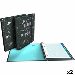 Carpeta de anillas Grafoplas Carpebook Aliens Negro A4 (2 Unidades) Precio: 29.94999986. SKU: S8424564
