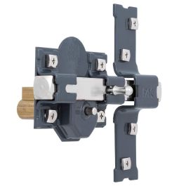 Fac Cerrojo 301-r/80 Pintado Gris Oscuro Seguridad Sobreponer Cilindro 80mm 3 Llaves
