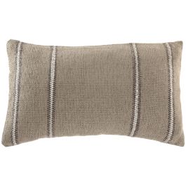 DKD Home Decor Cojín Tradicional de Algodón, Velvet y Poliéster Natural 30 x 50 cm (2 Unidades)
