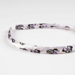 Disney Diadema Minnie Mouse Pack 2 Unidades - Set de Accesorios para el Pelo Infantil. Diademas Forradas con Lazo para Niñas
