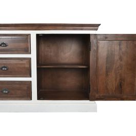 Buffet Tradicional DKD Home Decor Marron Oscuro Blanco 46 x 83 x 180 cm