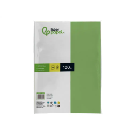 Liderpapel Papel Color A4 80gr Verde Paquete 100 Hojas