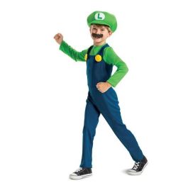 Nintendo Disfraz Super Mario Luigi Lujo Talla 3-4 Años