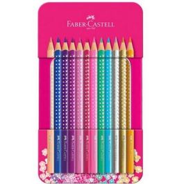 FABER-CASTELL Lápices de Colores Sparkle Estuche Metálico 12 Unidades Precio: 19.49999942. SKU: B12CY9229H