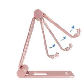 TooQ PH-KEOPS-OCASO Soporte de Sobremesa Ajustable para Teléfono y Tablet 10" de Aluminio Antideslizante Rosa Velvet TooQ PH-KEOPS-OCASO Soporte de Sobremesa Ajustable para Teléfono y Tablet 10" de Aluminio Antideslizante Rosa Velvet