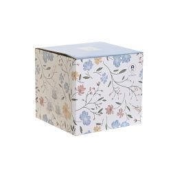 DKD Home Decor Tetera Shabby Azul Blanco Porcelana 250ml Apto Microondas Lavavajillas 13.5 x 14 x 16.5 cm (3 Unidades)