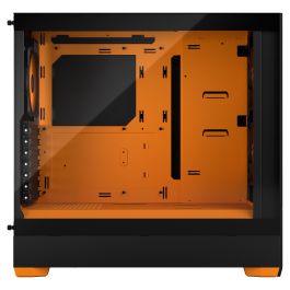 Fractal Design Pop Air RGB Orange Core TG Clear Tint Caja Torre PC con Ventana Cristal Templado y RGB Negro Naranja ATX mATX Mini-ITX