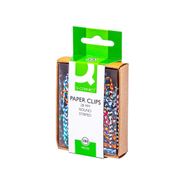 Q-connect Clips 28 mm caja 100 unidades colores surtidos
