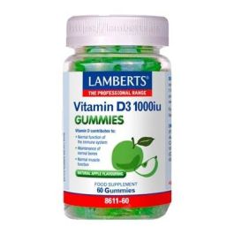 Lamberts Vitamina D3 1000 UI Gominolas Sabor Manzana sin Azúcar 60 Gummies Precio: 22.6900003. SKU: B1DXP856QD