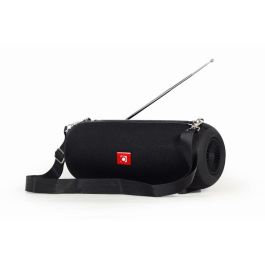 Gembird Altavoz Portátil Bluetooth 5.1 SPK-BT-17 con Radio FM, Micrófono y Antena Negro, 5W, USB/AUX, hasta 10m