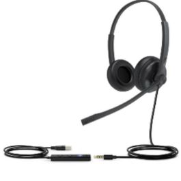 Auriculares con Micrófono Yealink UH34 SE DUAL TEAMS Negro Auriculares con Micrófono Yealink UH34 SE DUAL TEAMS Negro