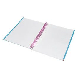 Liderpapel Cuaderno Espiral A4 Micro Jolly Tapa Forrada 140 Hojas Cuadro 5mm Turquesa