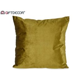 Giftdecor Cojín de Terciopelo Verde 45x45 cm - 100% Poliéster (8 Unidades)