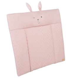 Roba ROB4005317319612 Cambiador Lily Rosa con Cara de Conejo - 85 x 75 cm - Rosa