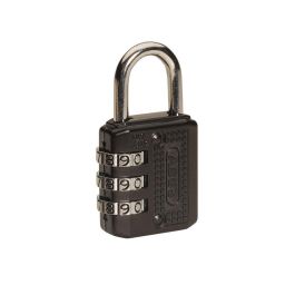 Abus Candado de combinación negro 20mm, cuerpo de zinc fundido, arco de acero endurecido, código reprogramable de 4 dígitos, referencia 715/20 Precio: 6.50000021. SKU: S7918253