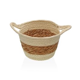Cesta Redonda con Asas Beige Versa 19x13 cm - Alga y Papel (2 Unidades) Precio: 5.50000055. SKU: B1A8SNV8AM
