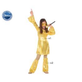 Disfraz Disco Dorado Niña Infantil 7-9 Años Disfraz Disco Dorado Niña Infantil 7-9 Años