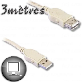 USB Cable de Extensión USB 2.0 A Macho / A Hembra 3m Precio: 16.50000044. SKU: B1H2RH9P97