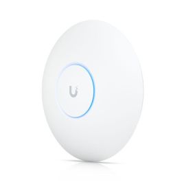 Ubiquiti WiFi 7 AP, 6 GHz, 8 spatial streams, 2.5 GbE RJ45 port, PoE+, 44-57V DC, polycarbonate, aluminum, white