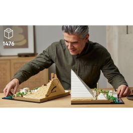 LEGO Architecture Gran Pirámide de Guiza 21058 Juego de Construcción LEGO 1476 Piezas Multicolor Plástico para Niños y Adultos