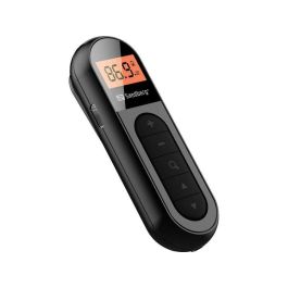 Sandberg Radio FM de Bolsillo Ultracompacta Recargable con Clip y Auriculares Incluidos para Deportes, Camping y Emergencias