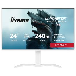 iiyama G-Master GB2471HSU-W1 Monitor Gaming 24" (60.5 cm) Full HD, Fast IPS, 240 Hz, 0.3 ms, NVIDIA G-SYNC, AMD FreeSync, Blanco