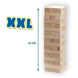 XXL Tumbling Tower - Juego de habilidad - SES CREATIVE - Versión XXL para exteriores, emocionante para niños y adultos.