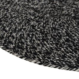 Salvamantel Trenzado Negro-Blanco 38 X 38 cm