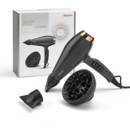 BaByliss 6719 Secador de Pelo Profesional 2200W Motor AC 115 km/h Iónico Difusor, 2 Boquillas, Aire Frío, 2 Temp/Vel BaByliss 6719 Secador de Pelo Profesional 2200W Motor AC 115 km/h Iónico Difusor, 2 Boquillas, Aire Frío, 2 Temp/Vel