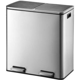 Kitchen Move MAJOR Papelera de Cocina Rectangular con Pedal Clasificación Selectiva 60L (2x30L) Acero Inoxidable Cepillado Precio: 164.88999967. SKU: B1KL6DA4MW