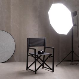 Silla Director Negro Aluminio-Textileno 56 X 53 X 84 cm