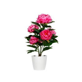 Paperflow Flor Artificial Peonía Rosa 55 cm
