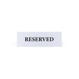 Placa Acrílica Reservado 15x5 cm - My Bar (24 Unidades) Placa Acrílica Reservado 15x5 cm - My Bar (24 Unidades)