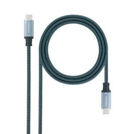 Cable USB-C 3.1 NANOCABLE 10.01.4102-COMB 2 m Negro/Gris (1 unidad) Cable USB-C 3.1 NANOCABLE 10.01.4102-COMB 2 m Negro/Gris (1 unidad)