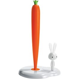 Alessi Soporte para rollos de cocina en forma de zanahoria con conejito, resina termoplástica, 29.4x20.2x16 cm, blanco ASG42 W Precio: 42.58999987. SKU: B1GDP92WGM