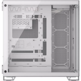 Corsair Caja PC 6500X Cámara Media Torre Doble Cámara Vidrio Templado Blanco COR0840006664703