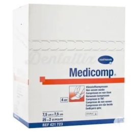 Medicomp Gasas Non Woven 7.5x7.5 cm 100 Unidades Precio: 2.4999997. SKU: B16CLSSG7Z
